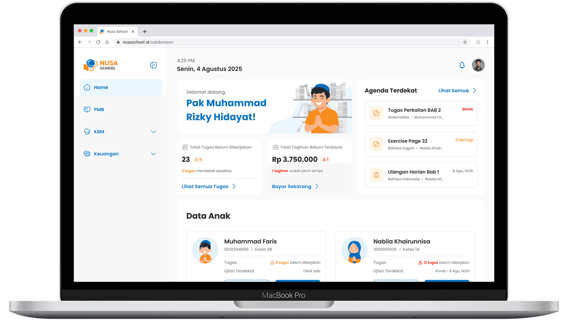 Dashboard Alif Works Web