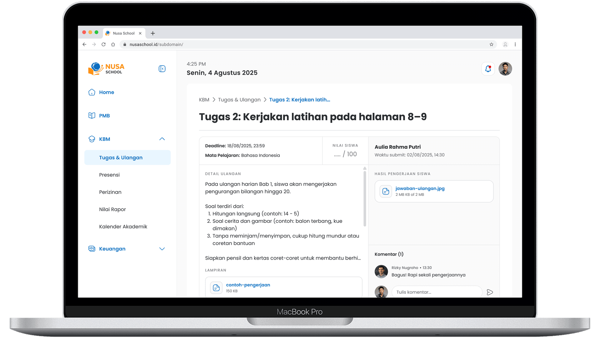 Dashboard Alif Works Web